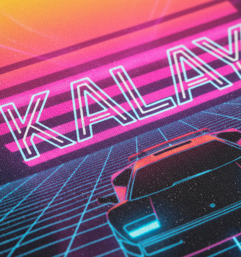 Felpa Girocollo "Grid Runner" - Abbigliamento Synthwave Outrun Car