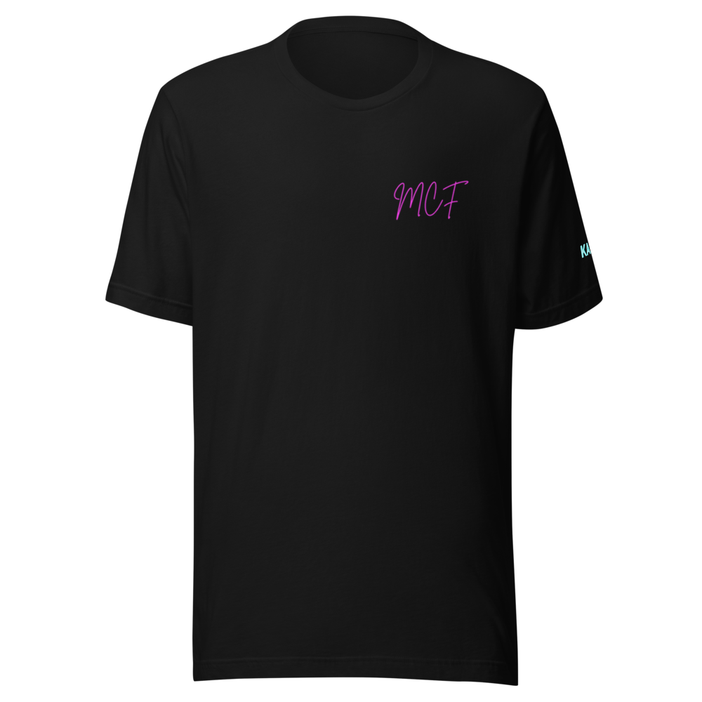 T-Shirt MCF | Collezione Retrowave Neon | Estetica Synthwave Vaporwave Anni '80 | Design Esclusivo KALAY