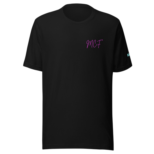 T-Shirt MCF | Collezione Retrowave Neon | Estetica Synthwave Vaporwave Anni '80 | Design Esclusivo KALAY