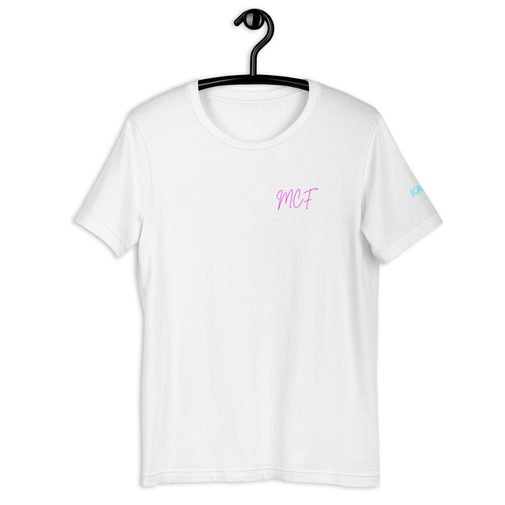 T-Shirt MCF | Collezione Retrowave Neon | Estetica Synthwave Vaporwave Anni '80 | Design Esclusivo KALAY