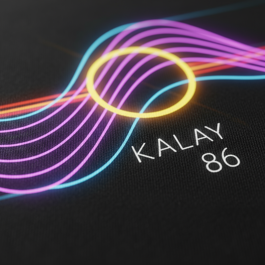 T-Shirt Synthwave "Wave Rider" - Frequenza Audio Neon 86 Retrowave